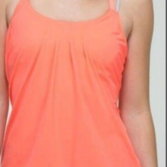 LULULEMON NO LIMITS TANK CARROT SIZE 4 - Picture 6 of 10